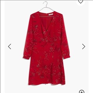 Madewell Hazelwood Faux Wrap Mini Dress